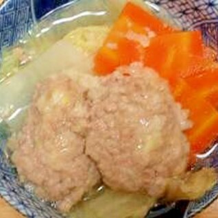 山芋＆生姜入り肉団子鍋